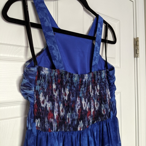 Little Mistress blue watercolor evening maxi - Picture 6 of 9